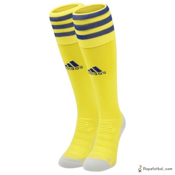 Calcetines Suecia Replica Primera Ropa 2018 Amarillo